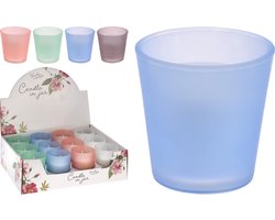 Kaars in glazen pot wit — cadeau in Wonen & Interieur