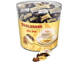 Toblerone Mixbox Horeca Chocolade - Chocolaatjes Puur Wit Melk Emmer 904g - Chocoladesnoepjes - Chocolade voor bij de Koffie - Verjaardag Cadeau Vrouw of Man - Geschenkset voor Man en Vrouw — cadeau in Kookcadeaus