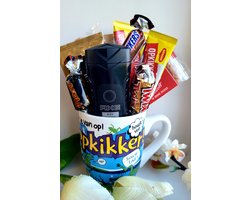 Opkikker cadeaupakket voor mannen - Verwenpakket met thee, soep & chocolaatjes — cadeau in Kookcadeaus