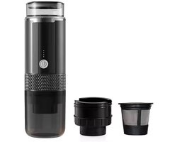 Draagbaar snoerloos koffiezetapparaat – Koffiebeker voor buiten – Espressomachine – Capsulekoffiezetapparaat – Compact ontwerp (170 ml) – Ideaal voor op reis, op de camping en in de auto — cadeau in Kookcadeaus