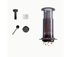 Dutchers.® Aeropress - Coffee Machine - Koffie voor op Reis - Koffiepers - Handmatige Koffiezetter - Camping Koffiezetapparaat - Gemakkelijk mee te Nemen - Lichtgewicht - Koffiezetapparaat - BPA-Vrij — cadeau in Kookcadeaus