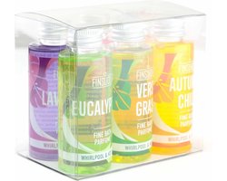 Finsuola Badparfum kadoset - Cadeau set -Bad Geur - Badolie - Badparfum - Relax - Parfum - Aroma voor bad - Spa - Whirlpools - Massagebad - Jacuzzi - Hottub - Finsuola - 6 geuren — cadeau in Verzorging