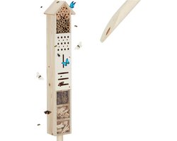 Insectenhotel op paal - Insectenhotels - Bijenhotel - Insectenhotel - Insectenhotel - Must have voor in uw tuin! — cadeau in Tuin & Klussen