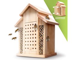 Bijenhotel - Bijenhuis - Insectenhotel - Insecten - Zomer - Must have voor in uw tuin! — cadeau in Tuin & Klussen
