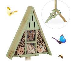 Insectenhotel op paal - Insectenhotels - Bijenhotel - Insectenhotel - Insectenhotel - Must have voor in uw tuin! — cadeau in Tuin & Klussen