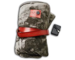 Nikki Amsterdam | The.Plaid Original | Green | Groen | Draadloos | Duurzaam | Infrarood Warmtedeken | Stoelkleed | Bank Plaid | 150 x 130cm | Incl. Powerbank (20000mAh) | Gebruiksduur: tot 10 uur — cadeau in Wonen & Interieur