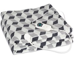Klarstein XXL Warmtedeken, 120W elektrische deken met automatische uitschakeling, Knuffeldeken voor bed, bank & camping, Energiebesparend & wasbaar, Elektrische deken 200x180 cm — cadeau in Wonen & Interieur