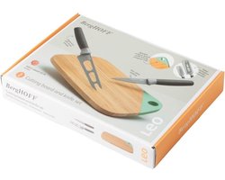 LEO Snijplank en messenset - Groen - — cadeau in Kookcadeaus