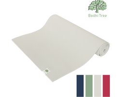 Bodhi Tree Yogamat 6 mm (183 × 61 cm) - Extra dik & antislip - Inclusief draagriem - Zand — cadeau in Sport & Outdoor