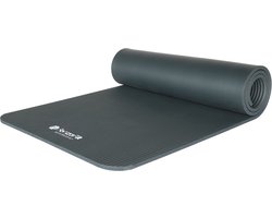 ForzaFit Yogamat Grijs 183 x 61 x 1 cm - Extra dik - Yoga - Pilates - Fitness mat met Draagriem — cadeau in Sport & Outdoor
