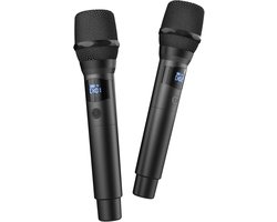 Fresh 'n Rebel Draadloze Microfoon set - Bluetooth Karaoke Set met 2 Microfoons - 25 uur Accu - Ruisvrij Signaal - Geschikt Voor Party Speakers - Storm Grey — cadeau in Gadgets
