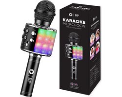 BP® Karaoke Microfoon Bluetooth - Karaoke Set - Karaoke voor Kinderen en Volwassenen - Draadloze Microfoon - 5 Stemvervormers - Echo - Met Speaker - LED Licht - Nederlandse Handleiding — cadeau in Gadgets