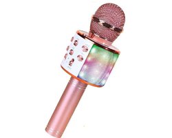 Karaokemicrofoon, draadloze bluetooth-microfoon voor kinderen, met led, draagbare karaokemachine om te zingen, karaoke, meisjes, jongens, speelgoed, cadeaus, karaoke-luidspreker, recorder voor — cadeau in Spellen & Speelgoed