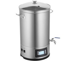 Trendique - Elektrisch 30 liter Thuisbrouwsysteem – Alles-in-één Kookpan Van 304 Roestvrij Staal, Bierbrouwer, Moutextractbrouwer, Benodigdheden Voor Thuisbrouwen, Wijn- En Bierkit — cadeau in Cadeau-ideeën