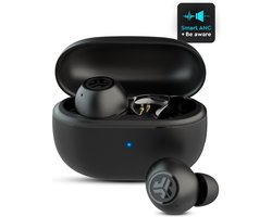 JLab Go Pop ANC Draadloze Oordopjes - Noise Cancelling Oortjes Draadloos - 24 uur Batterijduur - Bluetooth Multipoint - Met Microfoon - Geschikt voor Android en Apple - Zwart — cadeau in Elektronica