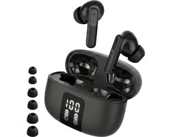 Audyn Oortjes Draadloos - Draadloze Oordopjes - Noise Cancelling ANC+ENC - Bluetooth - In-ear - Zwart - FlowTune Pro — cadeau in Elektronica