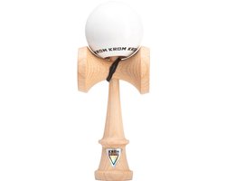 KROM Kendama POP LOL - CK Shape - Beukenhout - 18 cm - Wit — cadeau in Spellen & Speelgoed