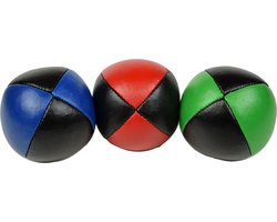 Jongleerballen Set 3 Stuks, Hoge Kwaliteit, Zwart + Kleuren — cadeau in Spellen & Speelgoed