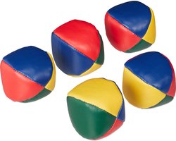 Jongleerballen - set van 5 - Ø 6,5 cm — cadeau in Spellen & Speelgoed