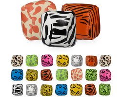 jongleerballen - set van 24 - Ø 50 mm - dierenprint - beginners — cadeau in Spellen & Speelgoed