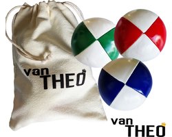 van Theo® Jongleerballen Professioneel - Super Stretch - Set 3 stuks - Hoge Kwaliteit — cadeau in Spellen & Speelgoed