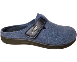 Rohde 6549 52 Open Pantoffels Sloffen Blauw Vilt Dames - Blauw - 40 — cadeau in Mode & Accessoires