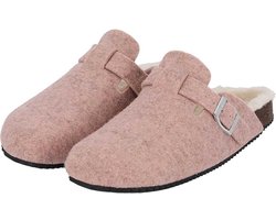Morethansocks - Dames instap huispantoffels - Vilt - Maat 37 t/m 42 - Sloffen dames - instap pantoffels dames — cadeau in Mode & Accessoires