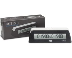 Schaakklok DGT 1001 zwart/wit — cadeau in Spellen & Speelgoed