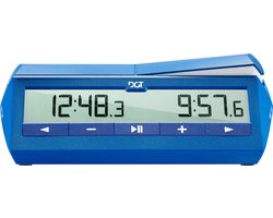 DGT 1500 digitale schaakklok blauw — cadeau in Spellen & Speelgoed