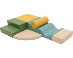 IGLU Soft Play Set - Explorer - Sea Blue - foam blokken 6 stuks - zachte bouwblokken voor kinderen — cadeau in Spellen & Speelgoed