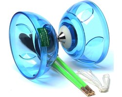Diabolo Yoyo Set - Circus Speelgoed - Fitness en Tricks - Vijf Lagers Systeem - 34 cm - Blauw — cadeau in Spellen & Speelgoed