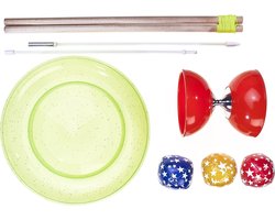 Acrobat Jongleerset Junior 3-delig - Diabolo, Jongleerbord, Jongleerballen — cadeau in Spellen & Speelgoed