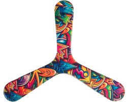 Linkshandige boemerang Wallaby Boomerang Urban WB006 Regenboog 24 cm — cadeau in Spellen & Speelgoed