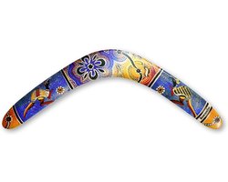 Houten Aboriginal Boomerang Rechtshandig 44,5 cm — cadeau in Spellen & Speelgoed