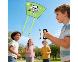 Kinder Vlieger - Sportvlieger Vliegerset - Buitenspelen - Opvouwbaar Frameloos - 13x13x5 cm - Groen — cadeau in Spellen & Speelgoed