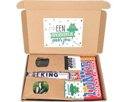 Opkikkertje brievenbus cadeau - Een opkikkertje voor jou - Snoepkikkers - Tony Chocolonely -Dropmix - King pepermunt — cadeau in Eten & Drinken