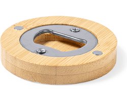 Bieropener - Flesopener - Met magneet - 2-in-1 - Keukengerei - Duurzaam - Bamboe hout — cadeau in Kookcadeaus