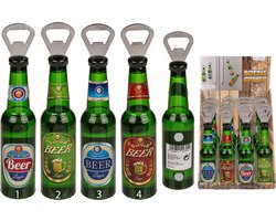 Flesopener bierfles met magneet ca. 21cm — cadeau in Gadgets