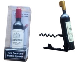 Wijn / bier opener met magneet in de vorm van flesje — cadeau in Gadgets
