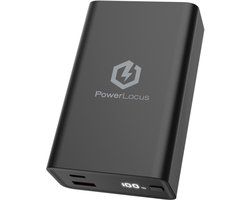 PowerLocus Powerbank 20000mAh – 65W PD Fast Charging Externe Accu – Geschickt voor Laptops - Draagbare Oplader voor Laptop, Telefoon, Tablet – Display – Noodpakket met USB-C Snellader Kabel — cadeau in Gadgets