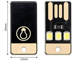 Ultra-Compacte Mini LED Nachtlamp Boeklicht – 5V 0.2W USB Licht met 2835SMD LED's – Draagbare en Energiezuinige Verlichting voor Laptop, Powerbank en Computer (6000K Koud Wit) 1st — cadeau in Gadgets
