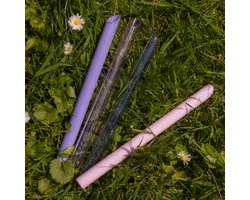 Glazen Bubble Tea Rietjes 21 cm set van 4 – Dikke herbruikbare smoothie straws voor Boba & IJsdrank – alternatief voor rvs & siliconen rietjes – incl. borstel – plasticvrij – melk roze rose paars transparant pink paarse straw — cadeau in Koken & Dineren