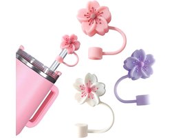 3 Stuks - Siliconen Rietjes Doppen 10 mm - Universele Rietjes Beschermers - BPA-vrij - Stofdichte en Spatwaterdichte Rietjes Caps - voor Drinkbekers - Herbruikbare Rietjes Covers Set - voor Outdoor en Camping — cadeau in Cadeau-ideeën
