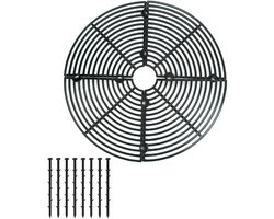 Bloempotroosters - plantenbeschermingsrooster - bloempotbescherming - Bloempotbescherming - bloemen- en plantenbeveiligingen - 30 cm - met bouten - kunststof - zwart - Verstelbare - voor Beschermt planten tegen katten, kinderen en vuil — cadeau in Cadeau-ideeën