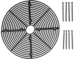 Bloempotroosters - Plantenbeschermingsrooster - Polypropyleen - Bloempotbescherming - Verstelbare - met Bouten - voor Beschermt Planten Tegen Katten, Kinderen en Vuil - 30 cm - Zwart — cadeau in Cadeau-ideeën