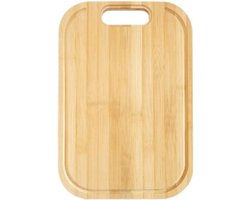 Snijplank op maat - Houten hakblok - Keukenwerk - Gepersonaliseerd cadeau - 36 x 24 cm - Natuurlijk — cadeau in Cadeau-ideeën