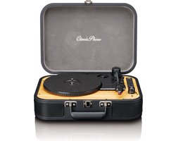 Classic Phono Retro Platenspeler - Vinyl Koffer met Bluetooth - Auto-stop - TT-116BK - Zwart — cadeau in Games, Films & Muziek