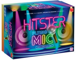 Jumbo Hitster Flying Mic – Nederlandstalig Muziekspel – Partyspel met Microfoon – Actiespel — cadeau in Partyspellen