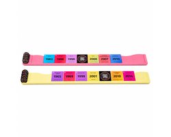 Speelborden geschikt voor Hitster - Set van 2 - Roze & Geel - Met aanklikbare muntenhouders - Geschikt voor Battle Of The Generations - Flying Mic - Original - Guilty Pleasures - En meer! — cadeau in Cadeau-ideeën