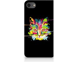 iPhone 7 | 8 | SE (2020) | SE (2022) Magnet Case Cat Color — cadeau in Cadeau-ideeën